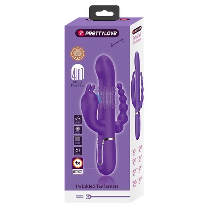 Pretty Love Cammy Vibrator Triplu Reîncărcabil Mov