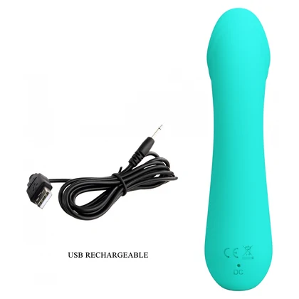 Pretty Love Cetus – Vibrator Punctul G 15 cm, 12 Moduri Albastru