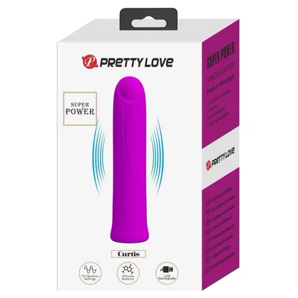 Pretty Love curtis Purple - 12 Moduri, Reîncărcabil, Discret Mov