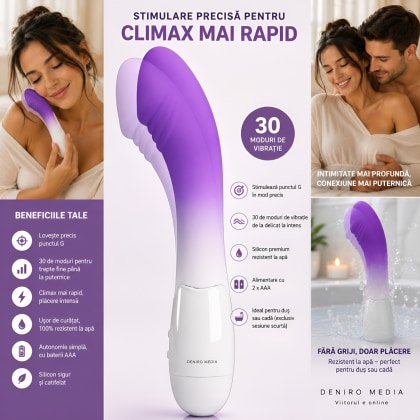 Pretty Love Debra — Vibrator curbat Pentru Punctul G, 30 Moduri Mov