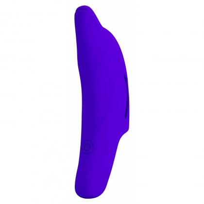 Pretty Love Delphini – Vibrator De Deget 10 Moduri, Compact Albastru