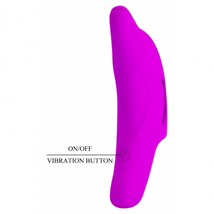 Pretty Love Delphini Vibrator De Deget 10 Funcții Mov Discret