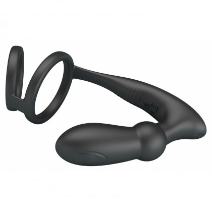 Pretty Love Emoni Inel Vibrator Reîncărcabil 12 Moduri Negru