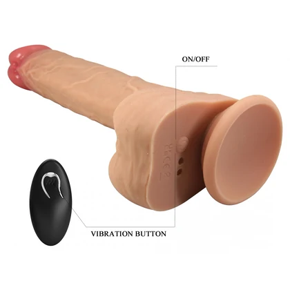 Pretty Love Jonathan – Vibrator Realist 21 cm, 3+3 Funcții
