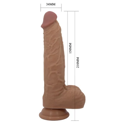 Pretty Love Jonathan – Vibrator Realist 21 cm, 3+3 Funcții