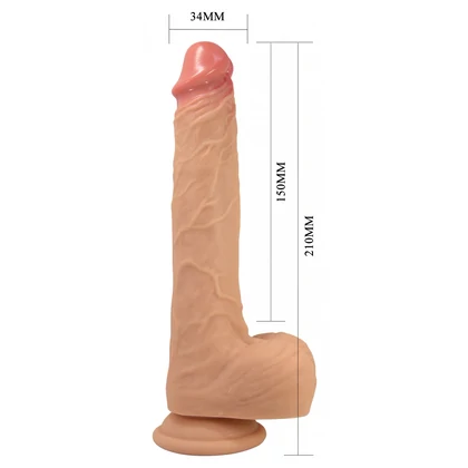 Pretty Love Jonathan – Vibrator Realist 21 cm, 3+3 Funcții