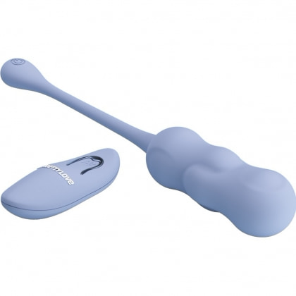 Pretty Love Leshy Blue — Ou Vibrant Compact, Telecomandă Albastru