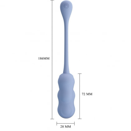 Pretty Love Leshy Blue — Ou Vibrant Compact, Telecomandă Albastru
