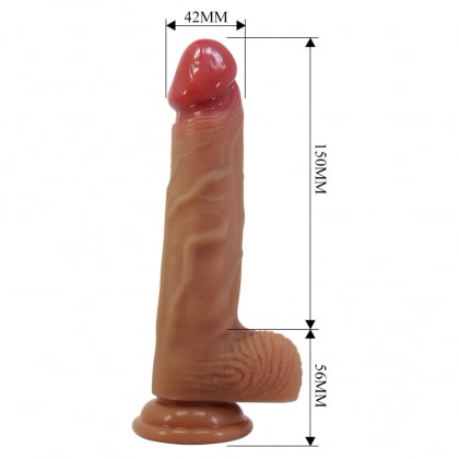 Pretty Love Lisle 20.6cm Dildo Din Silicon cu Bază Ventuză