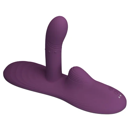 Pretty Love Luka - pad vibrator din silicon ergonomic Mov