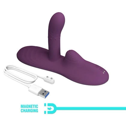 Pretty Love Luka - pad vibrator din silicon ergonomic Mov