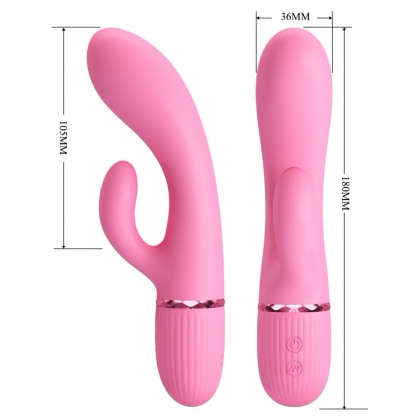 Pretty Love Marski Pink - Vibrator Rabbit 10 Funcții, USB Roz