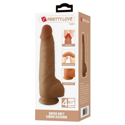 Pretty Love Najm 23.2cm – Realism Tactil și Ventuză Pentru Fixare