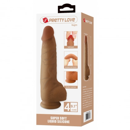 Pretty Love Najm 23.2cm – Realism Tactil și Ventuză Pentru Fixare