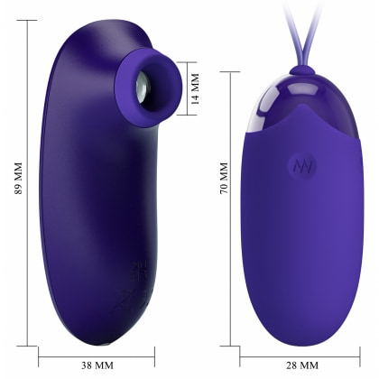 Pretty Love Orthus — Ou Vibrator 12 Funcții, Reîncărcabil Violet