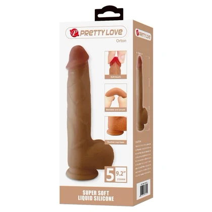 Pretty Love Orton - Dildo Din silicon, Ventuză