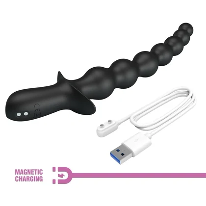 Pretty Love Plug Anal Vibrator 10 Funcții Reîncărcabil Negru