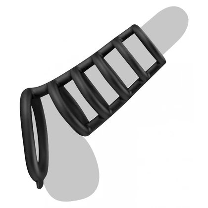 Pretty Love Rodrigo – Inel Erecție silicon, 6 Inele Negru