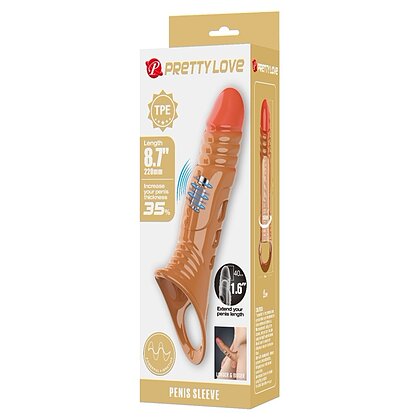 Pretty Love Sleeve TPE Vibrator – 21–25 cm, Diam. 5.5–5.9