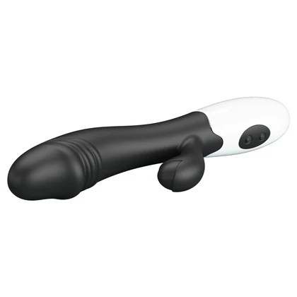 Pretty Love Snappy Black — Iepuraș Dual, 30 Moduri Negru
