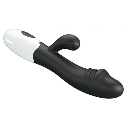 Pretty Love Snappy Black — Iepuraș Dual, 30 Moduri Negru