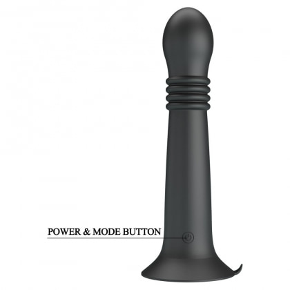 Pretty Love Stellan Vibrator 4 împingeri 4 Rotații Negru