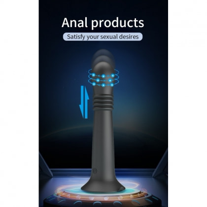 Pretty Love Stellan Vibrator 4 împingeri 4 Rotații Negru