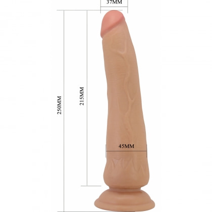 Pretty Love Tiemeyer 25 cm, Piele Glisantă și Ventuză