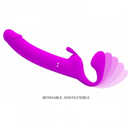 Pretty Love Zanini Vibrant Reîncărcabil Strapless Strap‑On Mov