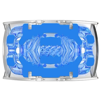 Quickshot Turbo Blue Ice Fleshlight Compact Prindere Dinamică Albastru