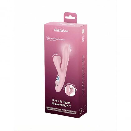 Satisfyer Rabbit Pro Punctul G, 10 Vibrații și 11 Presiuni Roz