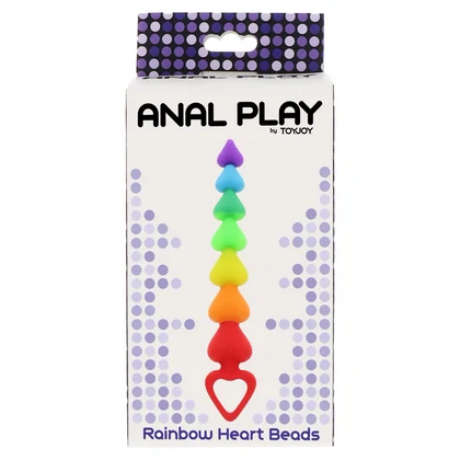 Rainbow Heart Beads Multicolor