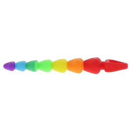 Rainbow Heart Beads Multicolor