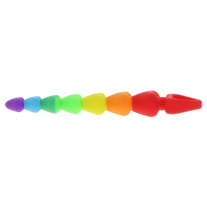 Rainbow Heart Beads Multicolor