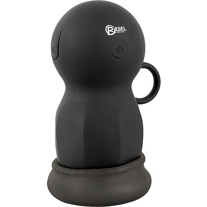 Rebel Shaker – Masturbator cu Scuturare 3 Trepte, Reîncărcabil Negru