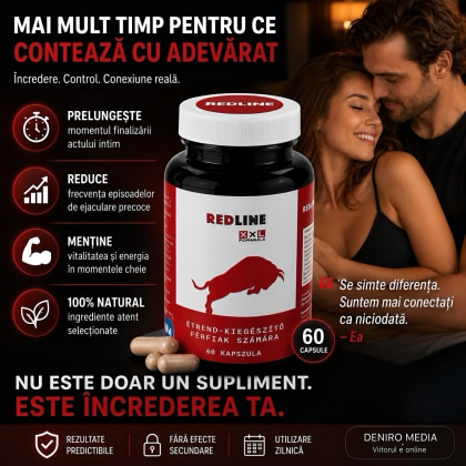 RedLine 60 Capsule cu Extracte Pentru Bărbați
