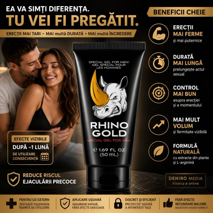 Rhino Gold Gel Mărire Penis 50ml
