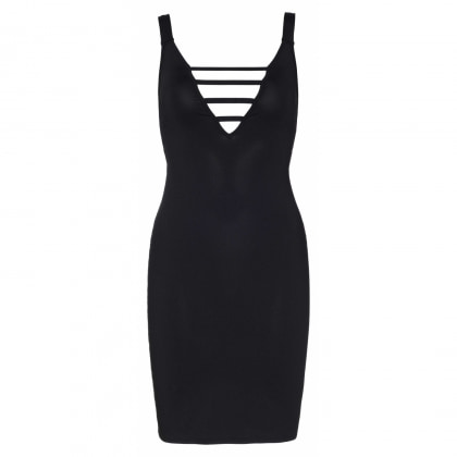 Rochie Leg Avenue Deep-V Callie Negru S