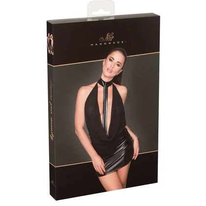 Rochie Noir Handmade Leia Negru L