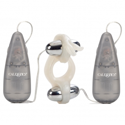 Inel Penis Dual Rocking Rabbit Transparent