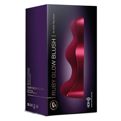 Rocks-Off Ruby Glow Blush — 2 Motoare, USB Reîncărcabil Vişiniu