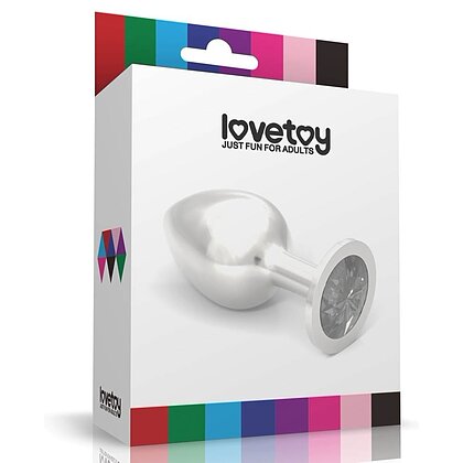 Rosebud Metalic L Lovetoy – Plug Anal cu Bijuterie Argintiu