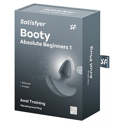 Satisfyer Absolute Beginners 1 — Plug Anal 12 Vibrații USB Gri