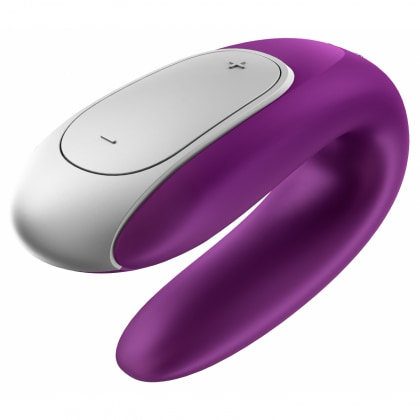 Vibrator Smart Satisfyer Double Fun pentru Cupluri Mov