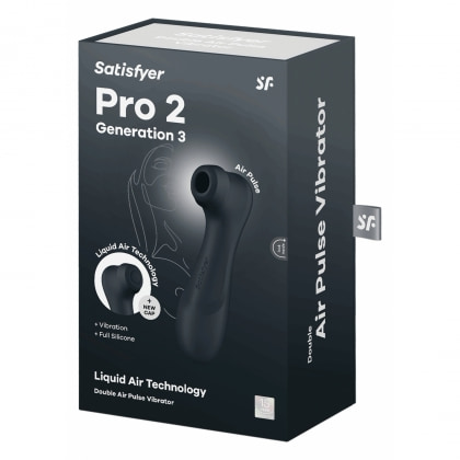 Satisfyer Pro 2 Generation 3 With Liquid Air Dark Grey Negru