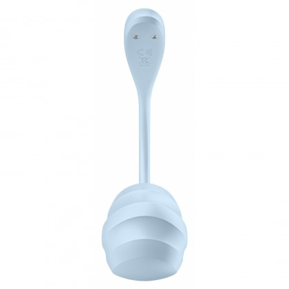 Satisfyer Smooth Petal Connect Vibrator Purtabil 12 Moduri Albastru