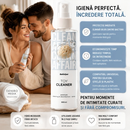 Satisfyer Spray Igienizant 300 ml — curățare Rapidă
