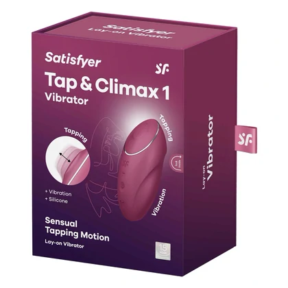 Satisfyer Tap Climax 1 Roșu 11 Vibrații + 11 Tapping