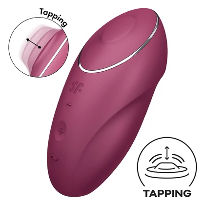 Satisfyer Tap Climax 1 Roșu 11 Vibrații + 11 Tapping