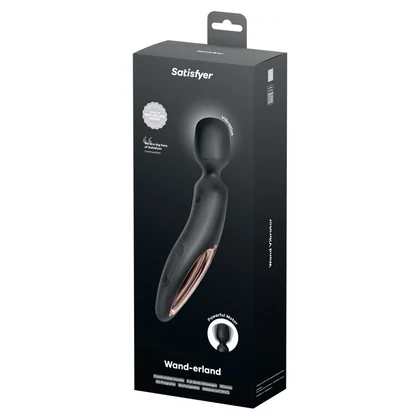 Satisfyer Wand-erland - 50 Programe, Reîncărcabil Negru